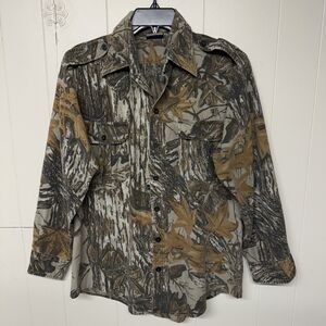 Vtg Sports Afield Realtree Camo Hunting Button Up Shirt Outdoors USA Men M GUC*